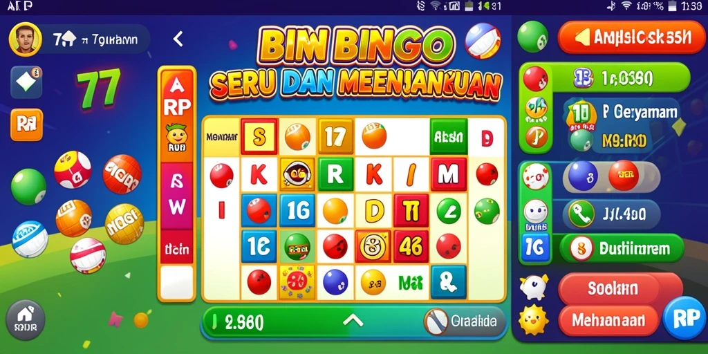 Screenshot gameplay 77RP menunjukkan momen seru dalam Bingo.