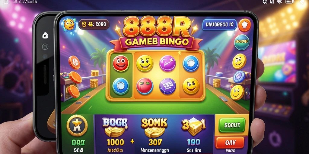 Tampilan gameplay seru dalam permainan Bingo 888R.