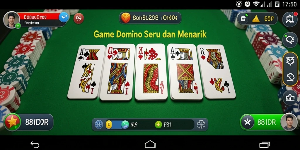 Tampilan gameplay domino yang menarik dan seru di 88IDR.