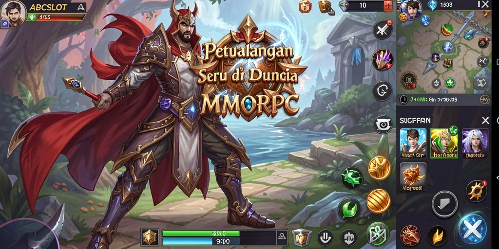 Tampilan seru gameplay di dunia ABCSLOT yang luas.