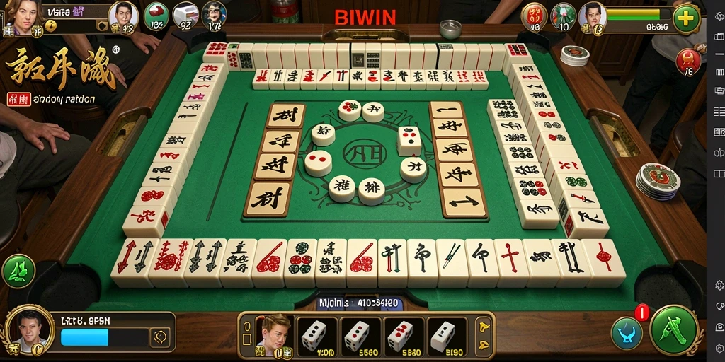 Screenshot gameplay BIWIN menampilkan momen menegangkan dalam permainan Mahjong.