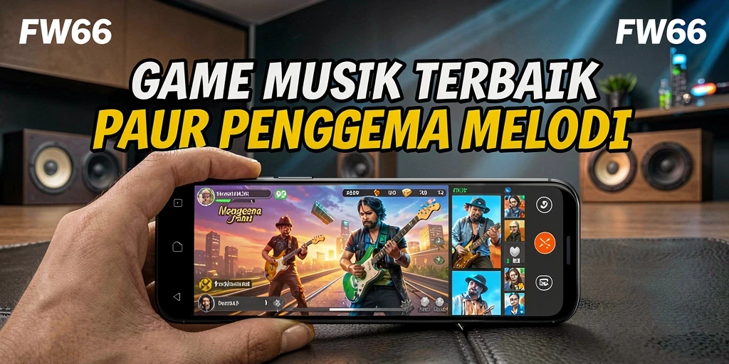 Screenshot FW66 menunjukkan gameplay yang menarik dalam permainan musik.
