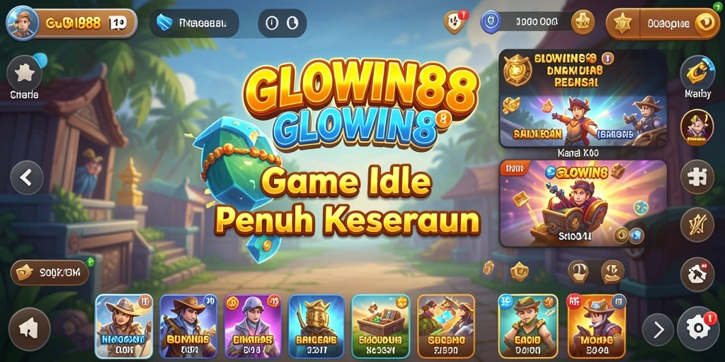 Screenshot GLOWIN88 menampilkan gameplay Idle yang menarik.