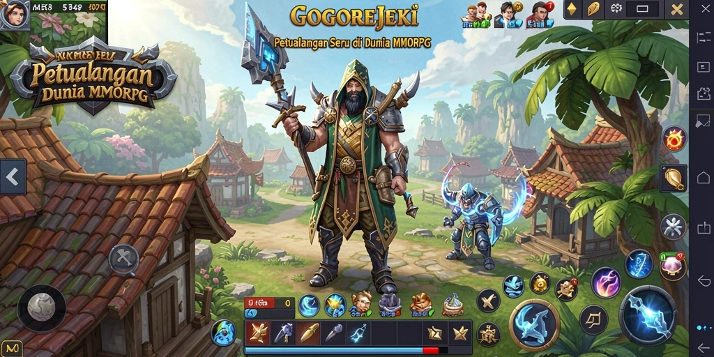 Tampilan gameplay GOGOREJEKI yang menakjubkan dengan petualangan seru.
