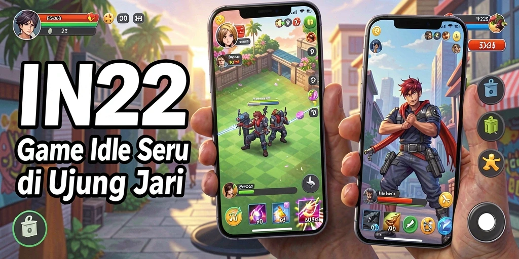 Screenshot gameplay IN22 menampilkan momen seru dalam permainan Idle.