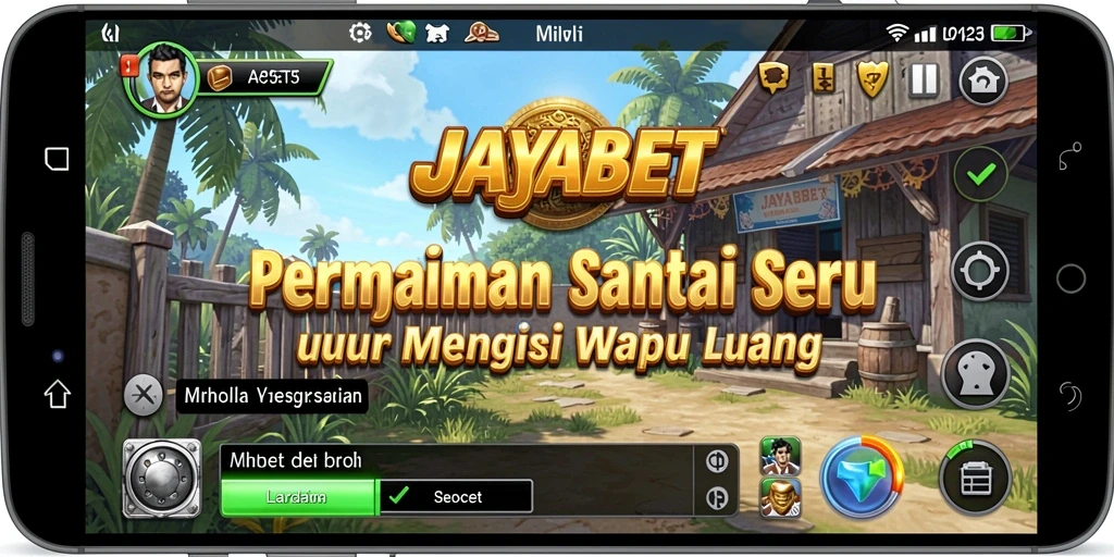 Tangkapan layar utama menunjukkan gameplay yang menarik dan penuh warna.