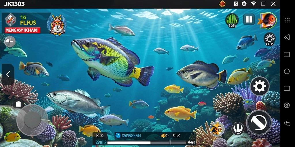 Tampilan gameplay Tembak Ikan yang menawan di JKT303.