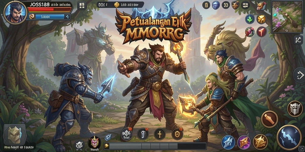 Screenshot gameplay <strong>JOSS188</strong> menampilkan aksi seru dan lingkungan epik.
