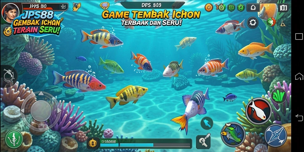 Screenshot gameplay JPS88 yang menampilkan aksi seru Tembak Ikan.