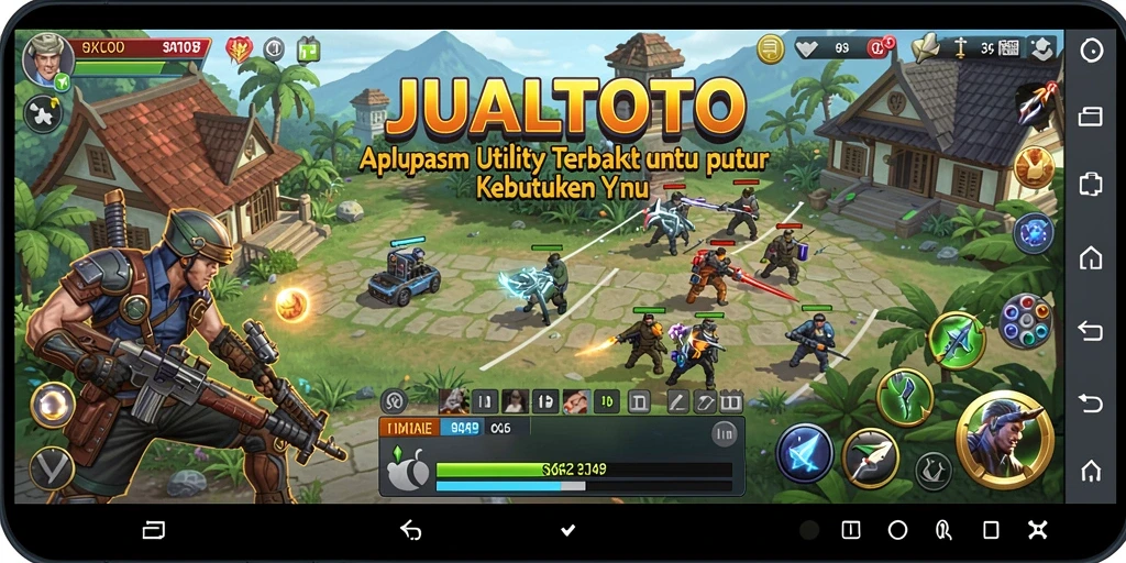 Screenshot utama JUALTOTO menampilkan antarmuka aplikasi Utility.