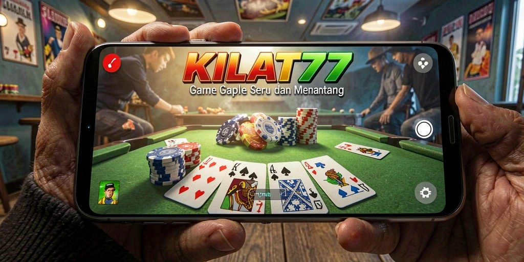 Tampilan menarik dari gameplay Gaple KILAT77 yang seru.