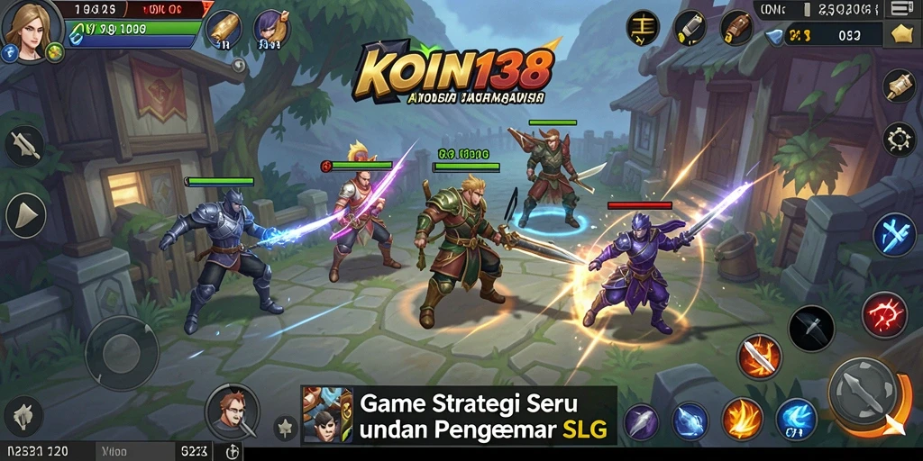 Tampilan gameplay KOIN138 yang penuh aksi dan strategi.