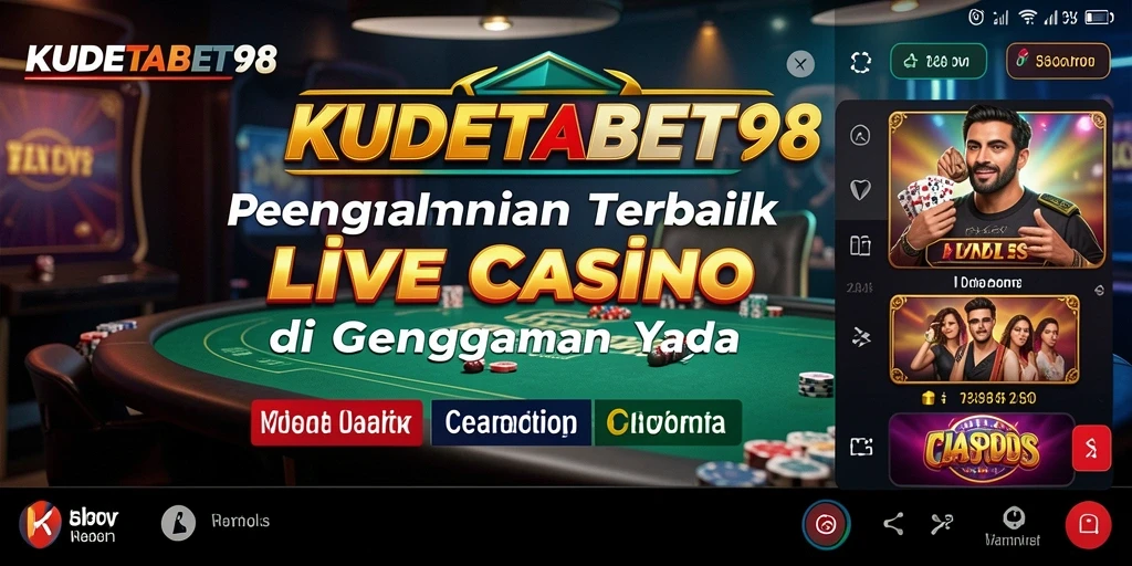 Tampilan gameplay Live Casino yang memukau dengan dealer profesional.