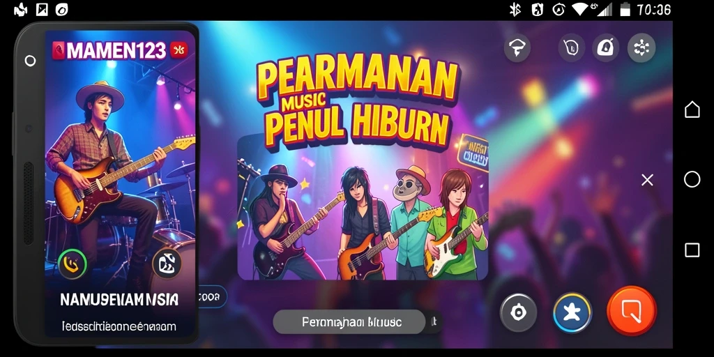 Screenshot utama menunjukkan gameplay yang seru dan interaktif dari MAMEN123.