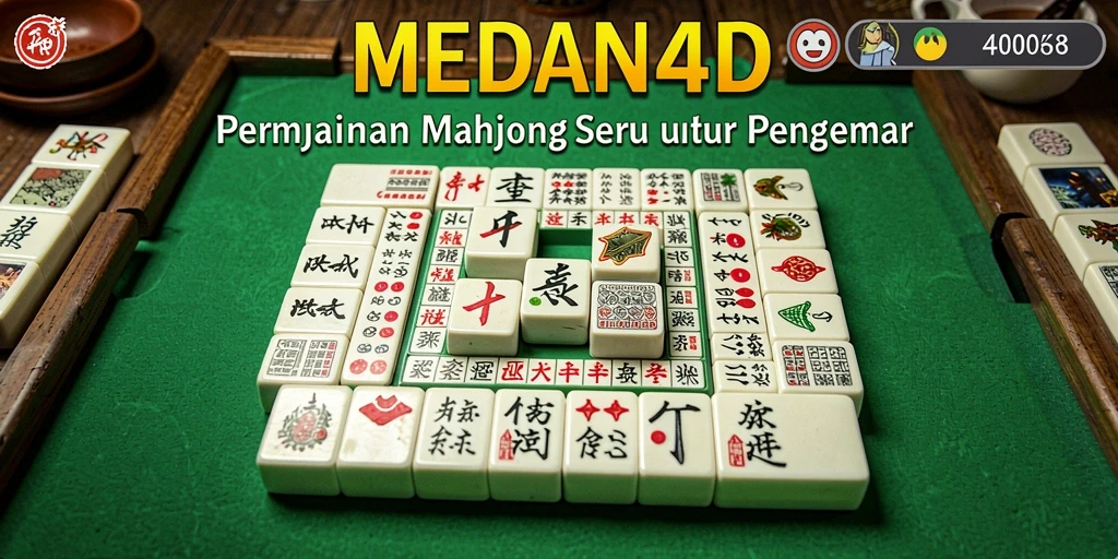 Tampilan gameplay Mahjong yang menarik dan interaktif di MEDAN4D.