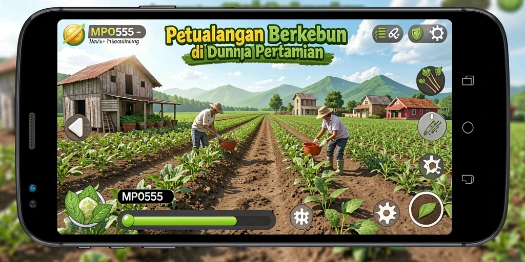Tangkapan layar MPO555 menampilkan gameplay berkebun yang mendalam dan interaktif.