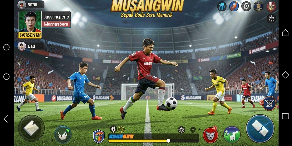 Tampilan gameplay seru dan interaktif dalam MUSANGWIN.