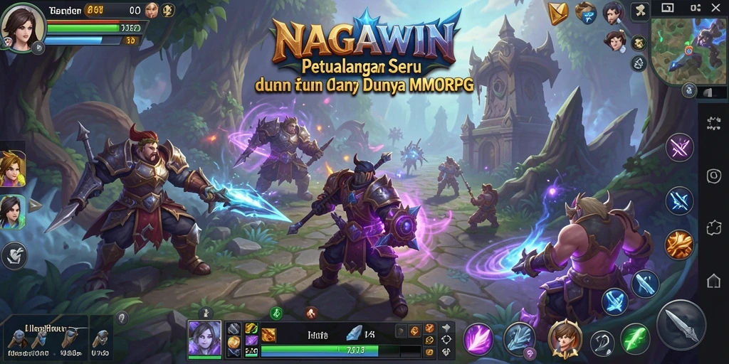 Gameplay menarik NAGAWIN dalam pertempuran epik MMORPG.