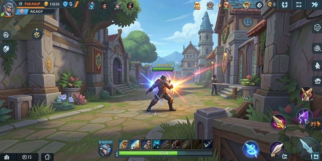 Tampilan gameplay menarik dan grafis yang memukau di PAKARJP.