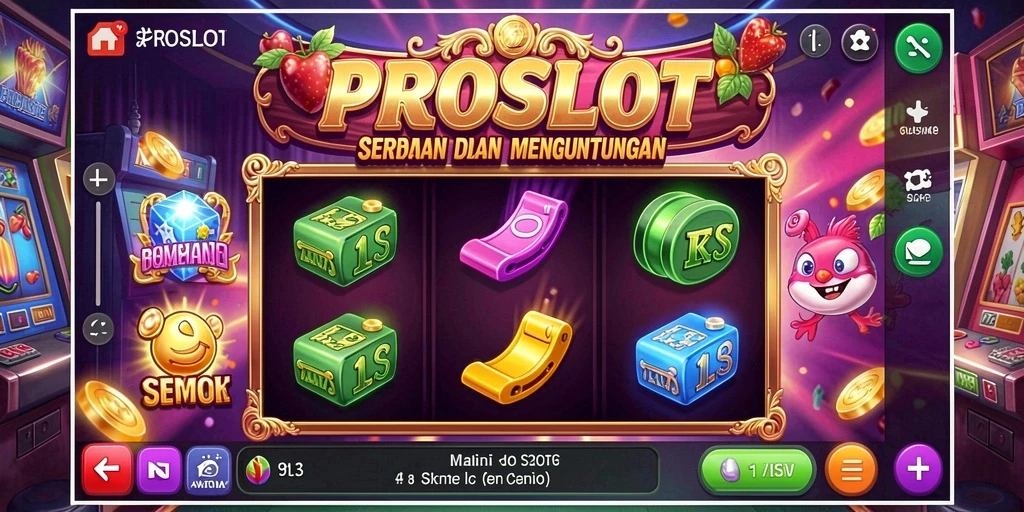 Screenshot gameplay PROSLOT yang menampilkan keseruan permainan slot.
