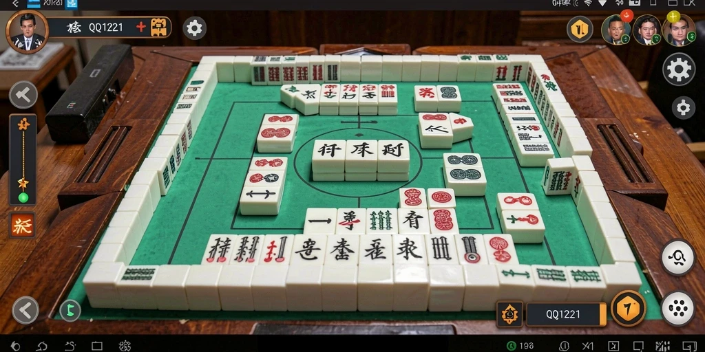 Gameplay seru QQ1221 dengan tantangan Mahjong yang mendebarkan.