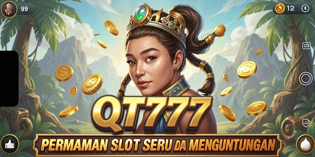 Screenshot gameplay slot QT777 yang menampilkan fitur menarik.