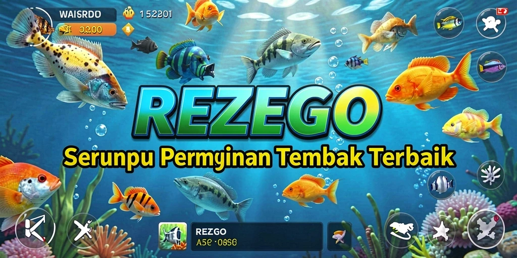 Tampilan gameplay menarik dari REZEGO saat menangkap ikan.