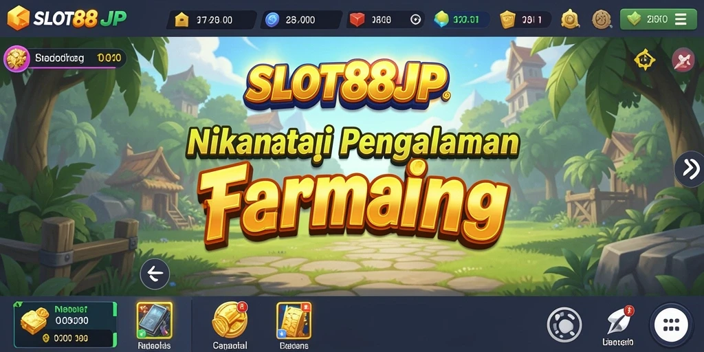 Tangkapan layar utama <strong>SLOT88JP</strong> menampilkan aktivitas bertani yang menarik.