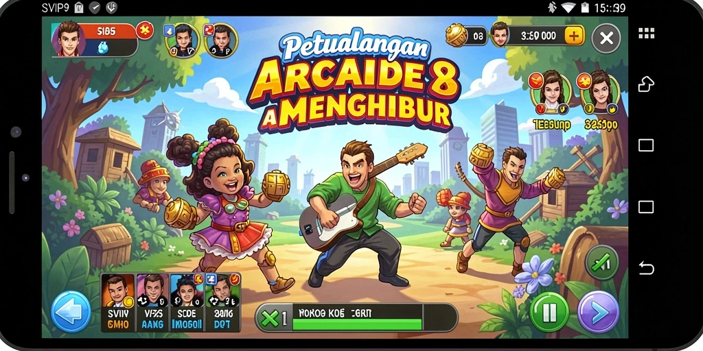 Gambaran gameplay seru dalam SVIP9 dengan grafis menarik.