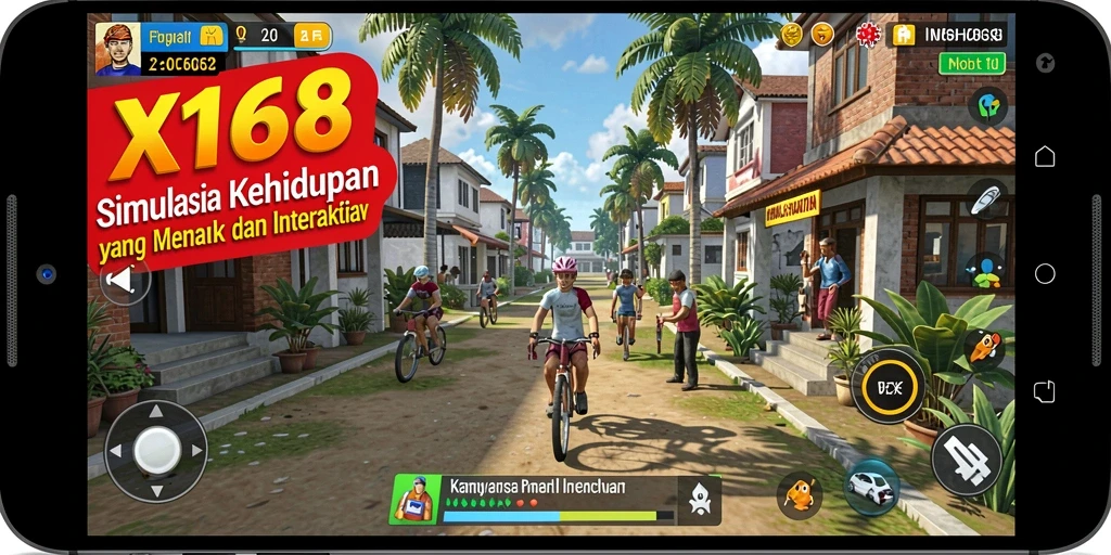 Screenshot utama X168 menampilkan mengalami gameplay Simulation yang menarik.